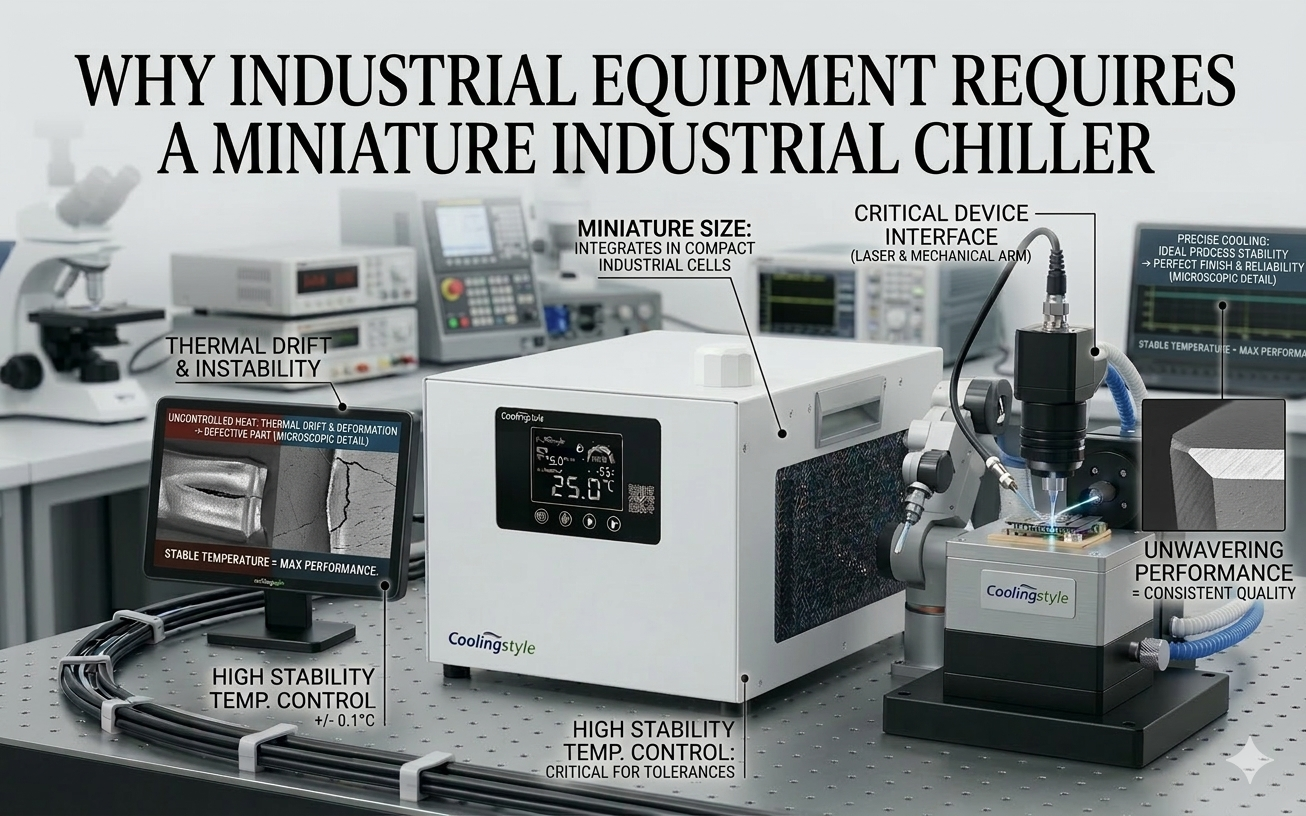 refrigeratore industriale in miniatura